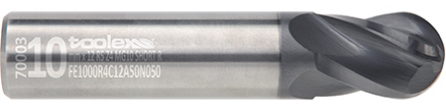 Solid carbide ball nose end mills - Short