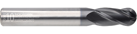 Solid carbide ball nose end mills