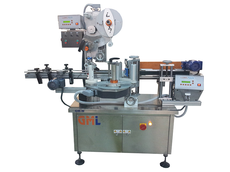  CYLINDRICAL PRODUCT LABELING MACHINE ( Partial or Full Wrapping / Top SURFACE LABELING MACHINE GML / W- T - 140 / 250 )
